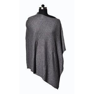 Poncho élégant en laine et nylon pour femme, doux au toucher, léger, chaud et stylé, cape d'hiver enveloppante, 70% laine, 30% nylon, tendance - Product Image 2