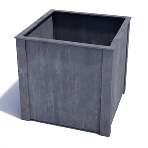 Classical design White washed handmade Galvanized metal <b>square</b> Handmade planters <b>set</b> White patina finishing - Product Image 3