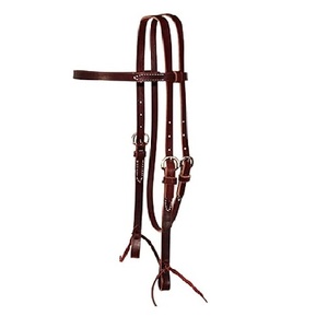 Nouvel ensemble de têtière et de collier de poitrail avec rênes, style western, pour l'équitation, léger, en cuir de vache - Product Image 3