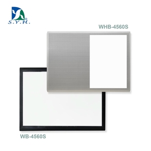 <b>Wall</b>-Mounted Silver Magnetic Memo Board with Metal Panel for Daily Storage - Product Image 5