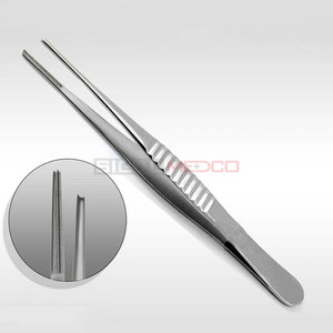 Pince chirurgicale à pouce droite DeBakey en acier inoxydable de qualité supérieure, 15 cm, pour tissus et vaisseaux, médicale, atraumatique - Product Image 5