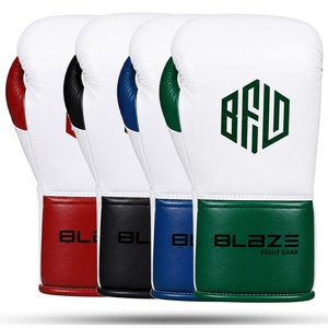 Guantes de Boxeo de Cuero Genuino al por Mayor, Guantes Profesionales para Entrenamiento y Combate, Equipo de Boxeo con Logotipo Personalizado - Product Image 6