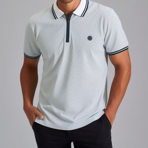 Camiseta Polo Personalizada con Logotipo, Estilo Americano, Algodón, Poliéster, Elastano, Cuello en V, Lisa, Unisex, para Hombre - Product Image 6
