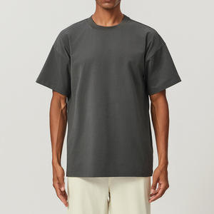 T-shirt uni pour homme en coton doux, col rond, manches courtes, coupe classique, confortable, essentiel au quotidien - Product Image 3