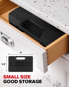 Alicates de medición de madera OEM, cuchillo de utilidad, cinta métrica, destornillador cruzado ranurado, juego de <span class=keywords><strong>herramientas</strong></span> de mano para el hogar DIY con caja de <span class=keywords><strong>herramientas</strong></span> de plástico - Product Image 6