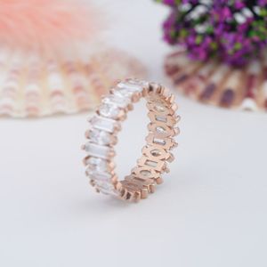 Fine Jewelry S925 <b>Silver</b> Princess <b>Emerald</b> Round Cut Vvs d Color Eternity Moissanite Hip Hop Tennis <b>Ring</b> for Men and Women - Product Image 3