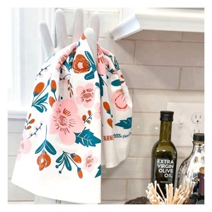 Cute Floral Bunny Printed <b>Easter</b> Gifts Holiday Decoration Absorbent Hand Dish Towel for Kitchen Cleaning Counter <b>Top</b> Accessories - Product Image 5