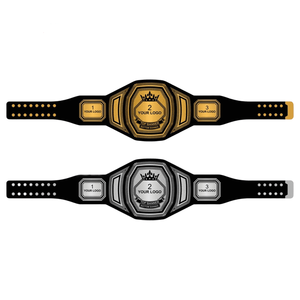 Ceinture de championnat de lutte personnalisée noire avec espace pour logo, équipement sportif en métal, ceinture de lutte personnalisée - Product Image 3