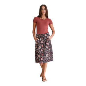 Falda midi estampada para mujer con estampado moderno y a la moda - Product Image 3