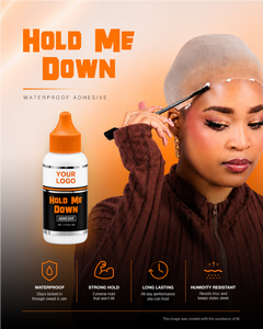Pegamento para Pelucas HMD Hold Me Down con Aroma a Melocotón, 2.1 oz, Etiqueta Privada, Fijación Extrema, Resistente al Agua - Product Image 6