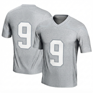 Camiseta de Fútbol Americano Sublimada Personalizada de Secado Rápido, Parte Delantera Corta, Uniforme de Equipo Transpirable, 100% Poliéster, Malla de Tela Suave - Product Image 1