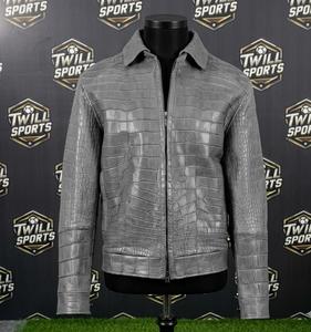 Nouvelle Arrivée - Veste d'Hiver Décontractée pour Homme en Toile Plaquée Cuir Gaufré Durable, Double Face, Col Rabattu, Design Personnalisé - Product Image 2