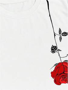 Camisetas Gráficas para Hombre, Estampado Floral, Manga Corta, Cuello Redondo, Camiseta Vintage, Camiseta Informal de Verano - Product Image 4