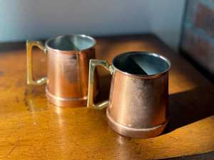 Taza Moscow Mule de Cobre Puro Hecha a Mano, Taza de Cerveza de Cobre Sólido para Bar y Restaurante, Vajilla Ecológica al por Mayor - Product Image 1