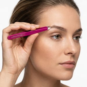 Pince à épiler professionnelle rose pour greffe de cils, en acier inoxydable biseauté, haute précision, ensemble complet d'outils pour extensions de cils - Product Image 2