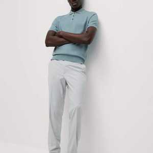 Chemises polo en coton pour hommes, grandes tailles, fabricant OEM, options de broderie ou d'impression personnalisées, tissu doux pour un confort tout au long de la journée - Product Image 5