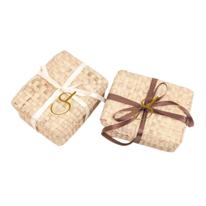 Woven Water Hyacinth Storage Basket with Lid: Eco-Friendly Gift <b>Box</b> - Product Image 2