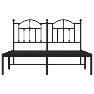 Cadre de lit king size en acier noir thermolaqué, lits en métal - Product Image 5