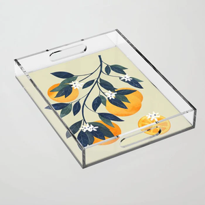 Unique Printed Acrylic Serving Tray Best Gifts Used Cupcake Serving Tray Prime Quality For Royal Home Dining <b>Table</b> Use - Product Image 2