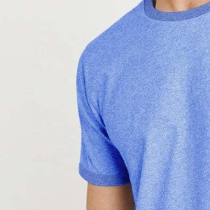 ผู้ผลิตเสื้อ OEM แบบกำหนดเอง เสื้อยืดคอกลมแขนสั้นผู้ชาย ผ้าฝ้าย 100% สีทูโทนด้านหน้า ระบายอากาศได้ดี แห้งเร็ว เหมาะสำหรับออกกำลังกาย - Product Image 3
