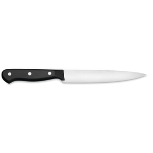 Cuchillo Multiusos Gourmet de 6 Pulgadas, Hoja Afilada de Acero Inoxidable, Mango Negro con Triple Remache, Cuchillo de Cocina Multiusos - Product Image 2