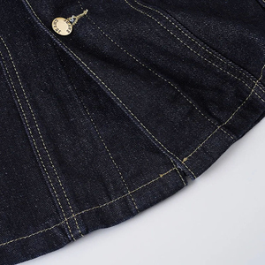 Premium Wash Denim Shirt <b>Women</b> Vintage Casual Trendy Winter Long Sleeve Spring/Summer Solid Outwear Polyester Breathable Front - Product Image 6