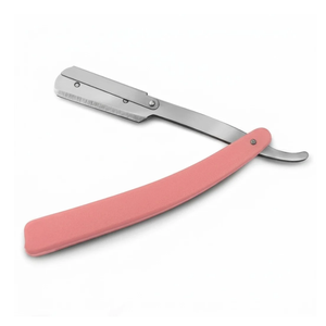 Stainless Steel Straight Edge Barber Razor with 11 Double Edge Blades / Professional Salon Shaving Shavette <b>for</b> <b>Men</b> Grooming - Product Image 5