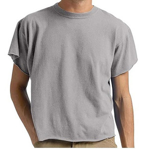เสื้อยืดทรงบ็อกซี่ผู้ชาย รุ่นใหม่ ผ้าฝ้าย 100% ป้องกันขนร่วง แขนสั้น สไตล์ทางการและสตรีท ระบายอากาศดี ดีไซน์ไหล่ตก - Product Image 1