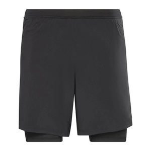 Black Color Gym Wear Running Short Double <b>Layer</b> Training Men's Sportswear Polyester Two <b>Layer</b> Shorts For Men - Product Image 1