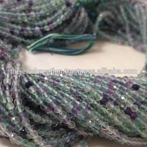 Perles de pierre de fluorite verte naturelle micro-facettées de 2 mm et 3 mm, petites perles pour la création de bijoux, IGI - Product Image 3