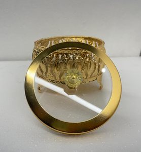 Decorative Jewelry <b>Box</b> with Crystal Knob Gold Metal Filigree Round Glass Storage <b>Box</b> for Rings <b>Earrings</b> Trinkets Vanity - Product Image 4