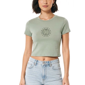 เสื้อครอปท็อปผู้หญิงทันสมัย ทรงสั้น สวมใส่สบายๆ สำหรับฤดูร้อน แฟชั่นสไตล์สตรีท - Product Image 1