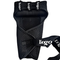 Bandages de boxe rapides Fastwraps noirs avec matériau PU et coton, protection douce et durable