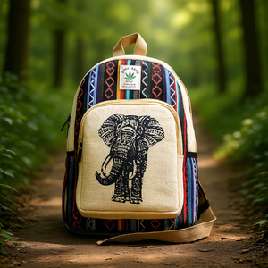 Sac à dos promotionnel en coton et chanvre - Product Image 3