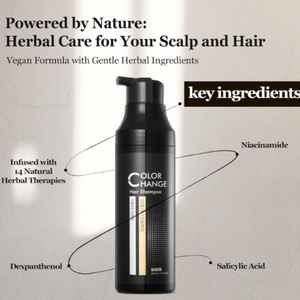 SMIB Herbal Color Change 2-in-1 Formula Vegan Gray Hair Cover Anti-Hair Loss Nourishing Darkening Shampoo for Women - Product Image 5
