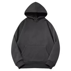 Sweat à capuche oversize épais et lourd, couleur unie, épaules tombantes, col rond en molleton, unisexe, logo personnalisé, doux, chaud et tendance - Product Image 5