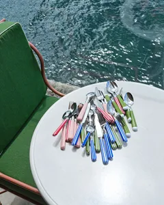 Elegante Juego de Cubiertos de Acero Inoxidable Premium con Mango Personalizable, Estiloso para Comidas en Casa, Reuniones Familiares y Recepción de Invitados - Product Image 3