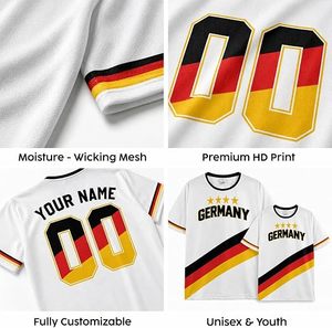 Camisetas de Uniformes para Fanáticos del Fútbol, Regalos Personalizados con Nombre y Número para Hombres, Mujeres y Niños - Product Image 2