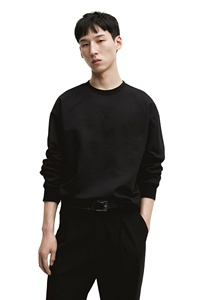 สเวตเชิ้ตคอกลมแขนยาวสำหรับผู้ชายผ้าฝ้าย100% เต็มรูปแบบระบายอากาศได้ดีเป็น GSM ตัวใหญ่พิเศษสำหรับฤดูหนาว - Product Image 3