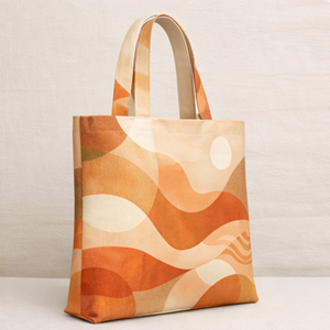Hot Selling Style Reusable Shopping Grocery Daily Gift Geometric Pattern Canvas Tote <b>Bag</b> Durable Heavy Custom Cotton Tote <b>Bag</b> - Product Image 6