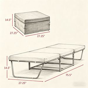 Divano Letto con Design Portatile e Pieghevole - Product Image 6