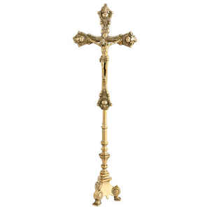 Metal Made Bishop's Blessing Metal Funeral Coffin Crucifix Cross Jesus Cemetery Solar Cross Casket Crucfix - Product Image 1