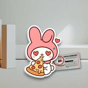 Tuiles magnétiques en acrylique rectangulaires Hello Kitty Pizza Diamond pour cils, écologiques, style fleur et cœur, outil de beauté pour extensions de cils - Product Image 3