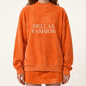 Sudadera de cuello alto para mujer, algodón prémium, estilo urbano contemporáneo, personalización de marca, proveedor mayorista OEM ODM - Product Image 1
