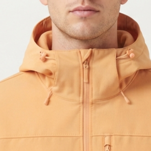 Chaqueta de Hombre con Capucha y Cierre Completo, Cortavientos, Informal, de Color Sólido, de Poliéster, para Otoño, Corte Regular, Chaqueta Bomber Acolchada para Hombre - Product Image 5