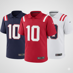 Maillot de football américain rétro à col polo – Uniforme d'équipe léger et respirant - Product Image 4