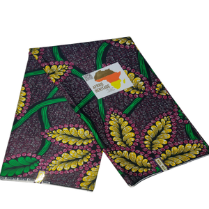 Mejor Precio de Oferta Tela de Algodón 100% Peinado y Tejido Ecológico con Estampado Africano de Cera Auténtica Antibacteriano para Decoración del Hogar, Faldas y Bodas - Product Image 1