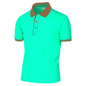เสื้อโปโลชาย แขนสั้น ผ้าฝ้ายถัก ดีไซน์เรียบง่าย สีบล็อก ระบายอากาศได้ดี ทรงปกติ สีน้ำเงิน เทา กรมท่า - Product Image 1