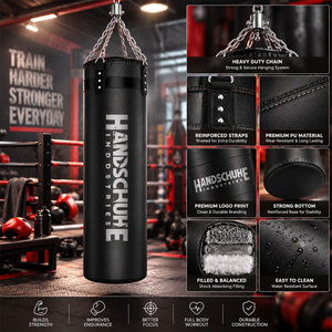 Saco de Boxeo de PU de Alta Calidad, Color Sólido y Tamaño Personalizado, Servicio OEM Profesional, Diseño Moderno - Product Image 6