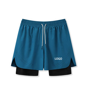 Pantalones Cortos Blancos de Lona Ecológica para Hombre, Tallas Grandes, con Cordón Ajustable, Capa Interior de Malla de Spandex/Poliéster, Diseño Perforado, Cintura Media - Product Image 5